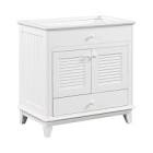 THKFBV119WH0BW 30" Single Bathroom Vanity Base Only, 2 Smooth Drawers, Sink not Included Base Color: White