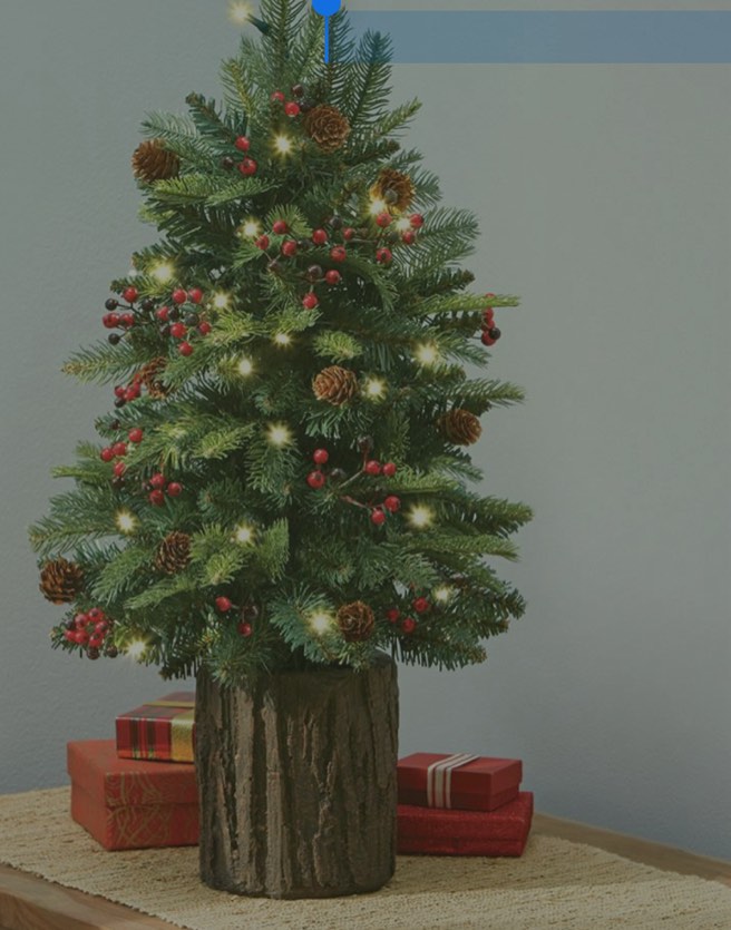 The Tabletop Prelit Christmas Tree