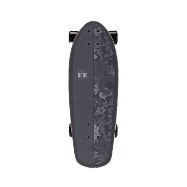 ReDo Skateboard Co. 24" Standard Skateboard - Black Floral