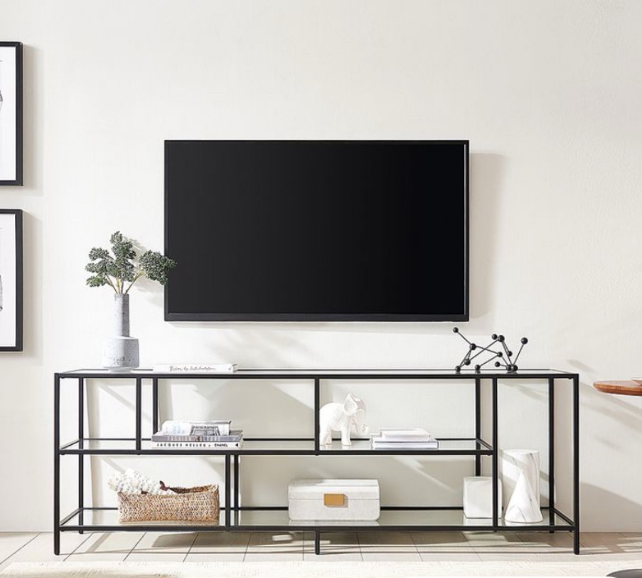 Camden&Wells - Winthrop TV Stand for TVs up to 75" - Blackened Bronze/Metal