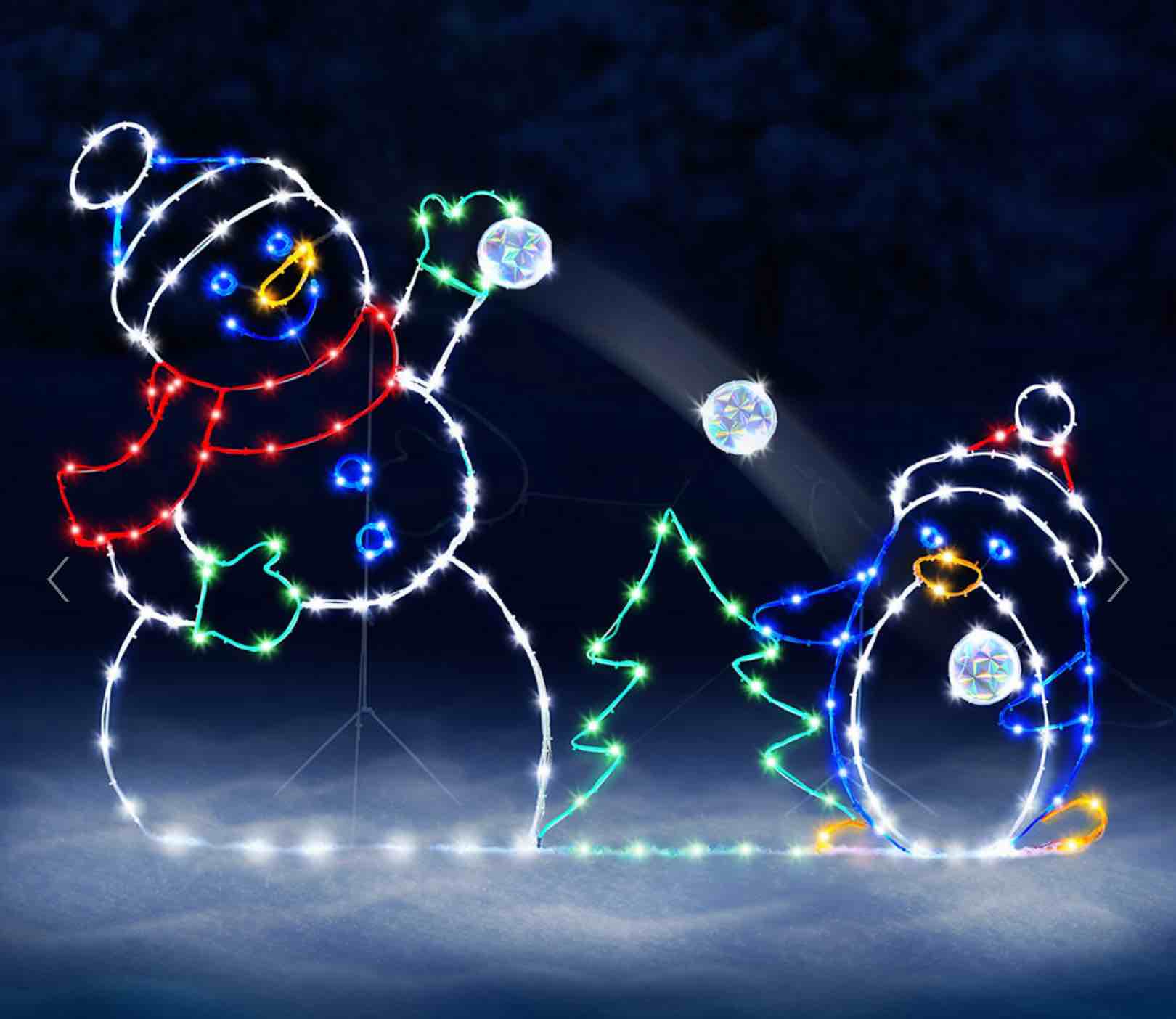 The Playful Animated Snowball Fight