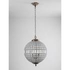 Ennu Light Sphere Globe Chandelier with Crystal Accents Size: 22.8'' H x 17.7'' W x 17.7" D, Finish: Antique Bronze