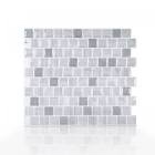 10.2" X 10.2" Vinyl Peel & Stick Mosaic Tile, 5 pcs 
