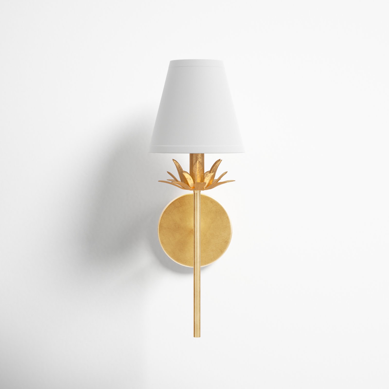 Gold Ryland Single Light Dimmable Armed Sconce