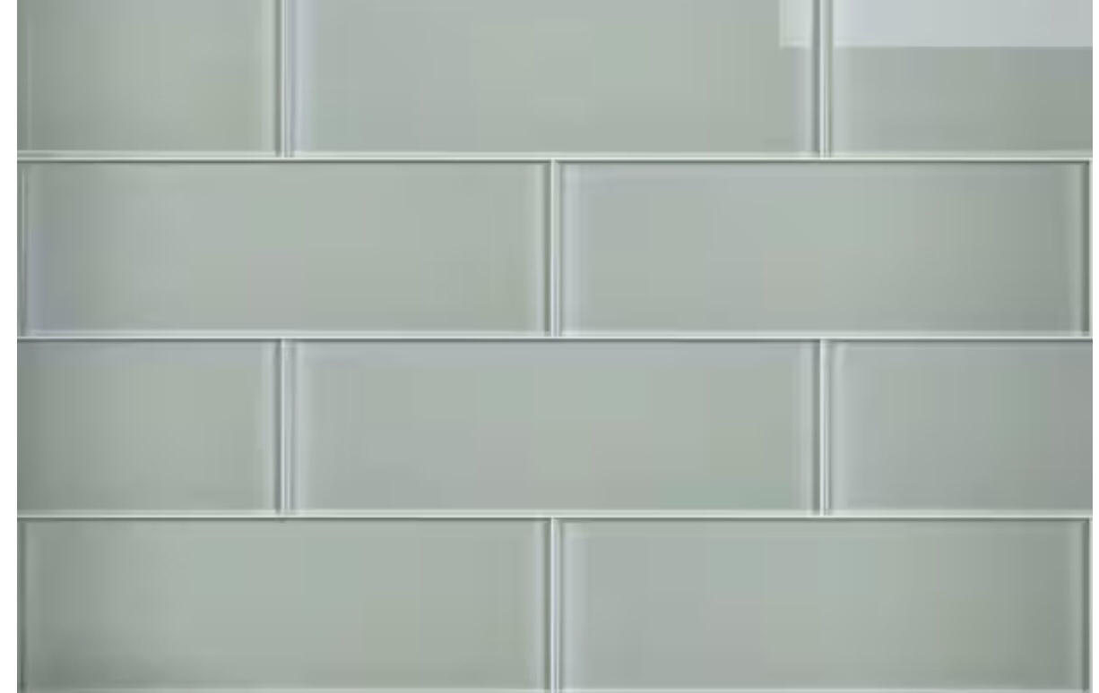 Crystile 4" x 12" Glass Mosaic Subway Tile 30 pieces