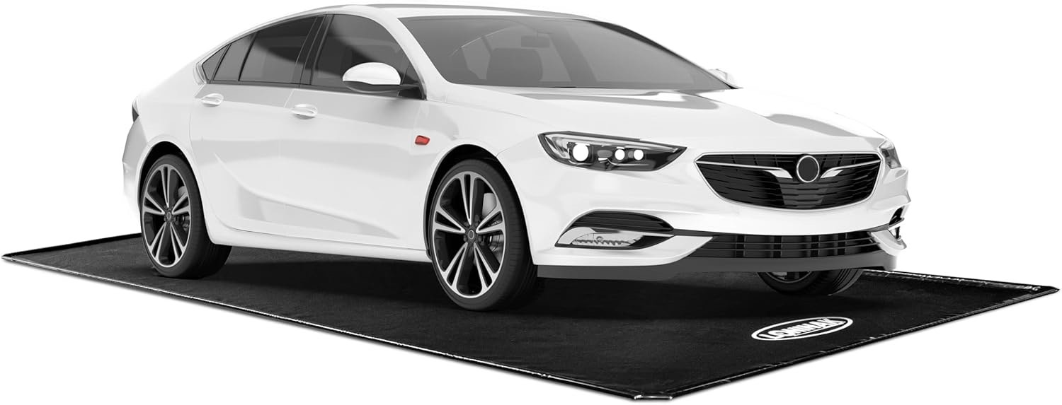 Loninak Garage Floor Mat 8'6"x20' Garage Containment Mat for Winter Garage Floor Protection Mat for All Seasons Garage Water Barrier Snow Melting Mat Middle Size Cars