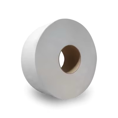 Toilet Paper & Tissue Roll 2000 FT 1PLY White Jumbo (JRT) 9IN Roll 12/Case