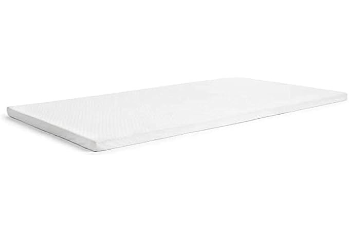  Ventilated Memory Foam Crib and Toddler Bed Mattress Topper with Removable Waterproof Cotton Non-Slip Cover