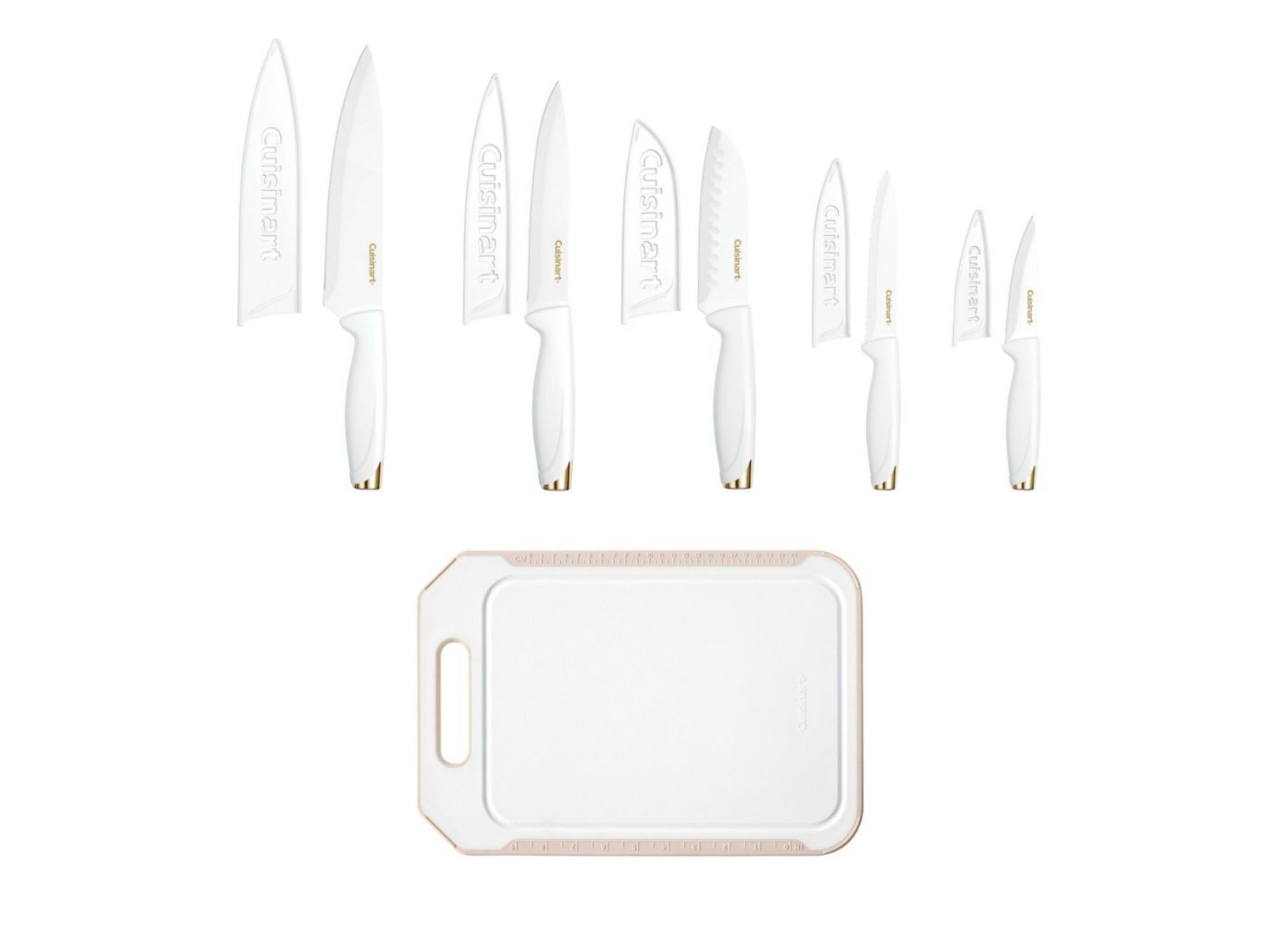 Cuisinart Advantage 11-Piece Ceramic Knife Set with Cutting Board,