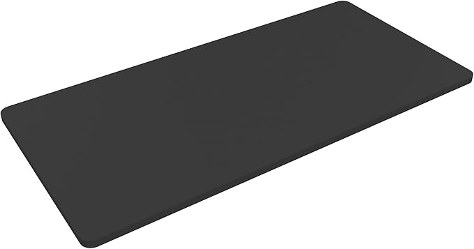 flexispot whole piece 60"x24" desktop 1" thickness height adjustable desk rectangular tabletop black board (60inch black top)(only the top)