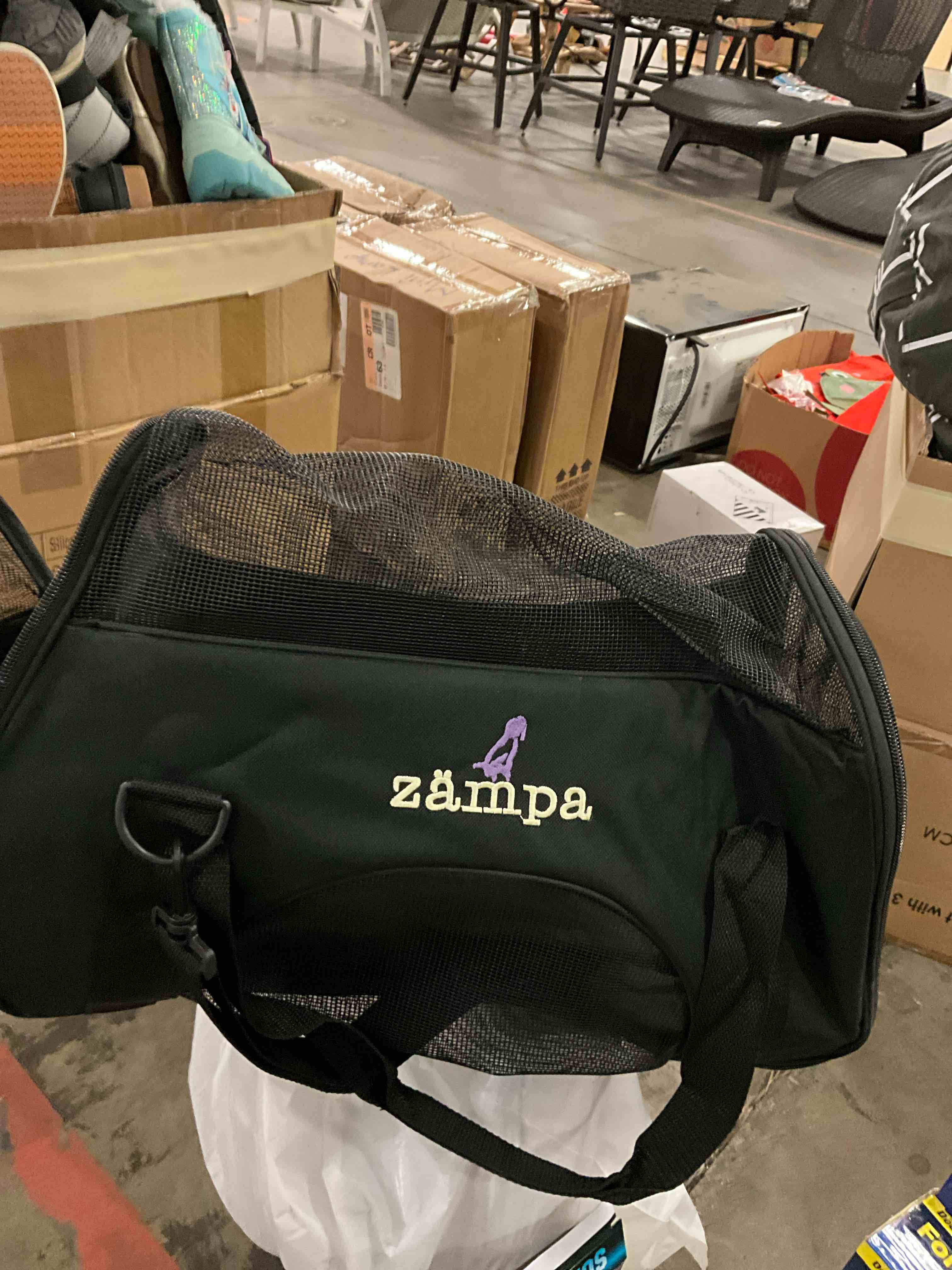 Airline Approved Soft Sided Pet Carrier by Zampa, Low Profile Travel Tote, Removable pad, Premium Zippers & Under Seat Compatibility, for Cats