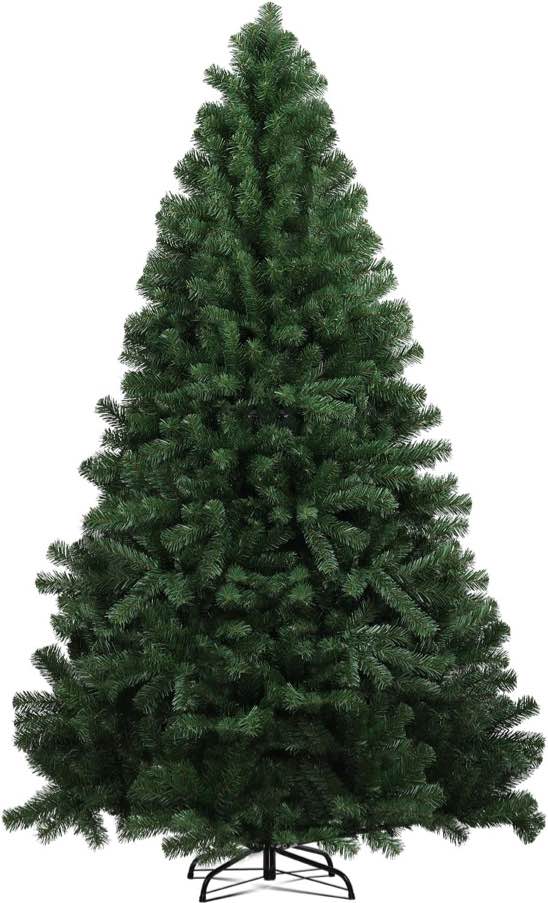 COMHOMA Christmas Tree Artificial 6.5ft Spruce Holiday Tree with 1,000 Branch Tips, Party Decoration Tree with Foldable Design, Christmas Tree for Home, Office