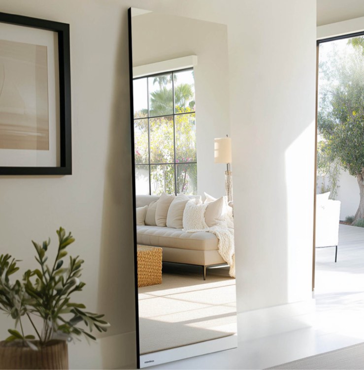 KOSMONIA FULL- LENGTH MIRROR 66.93”X 19.69” Model # KMFLORT01BK17050 