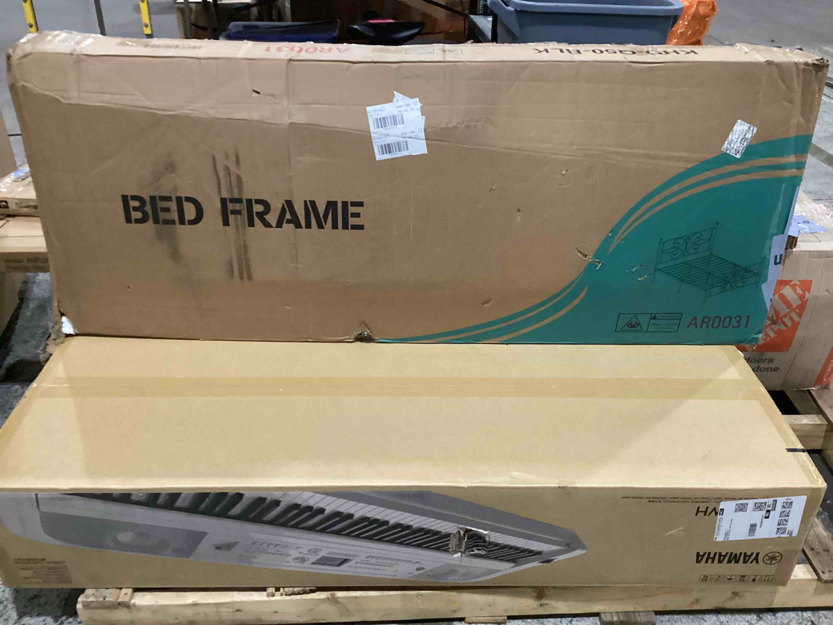 Black bed frame unknown size 