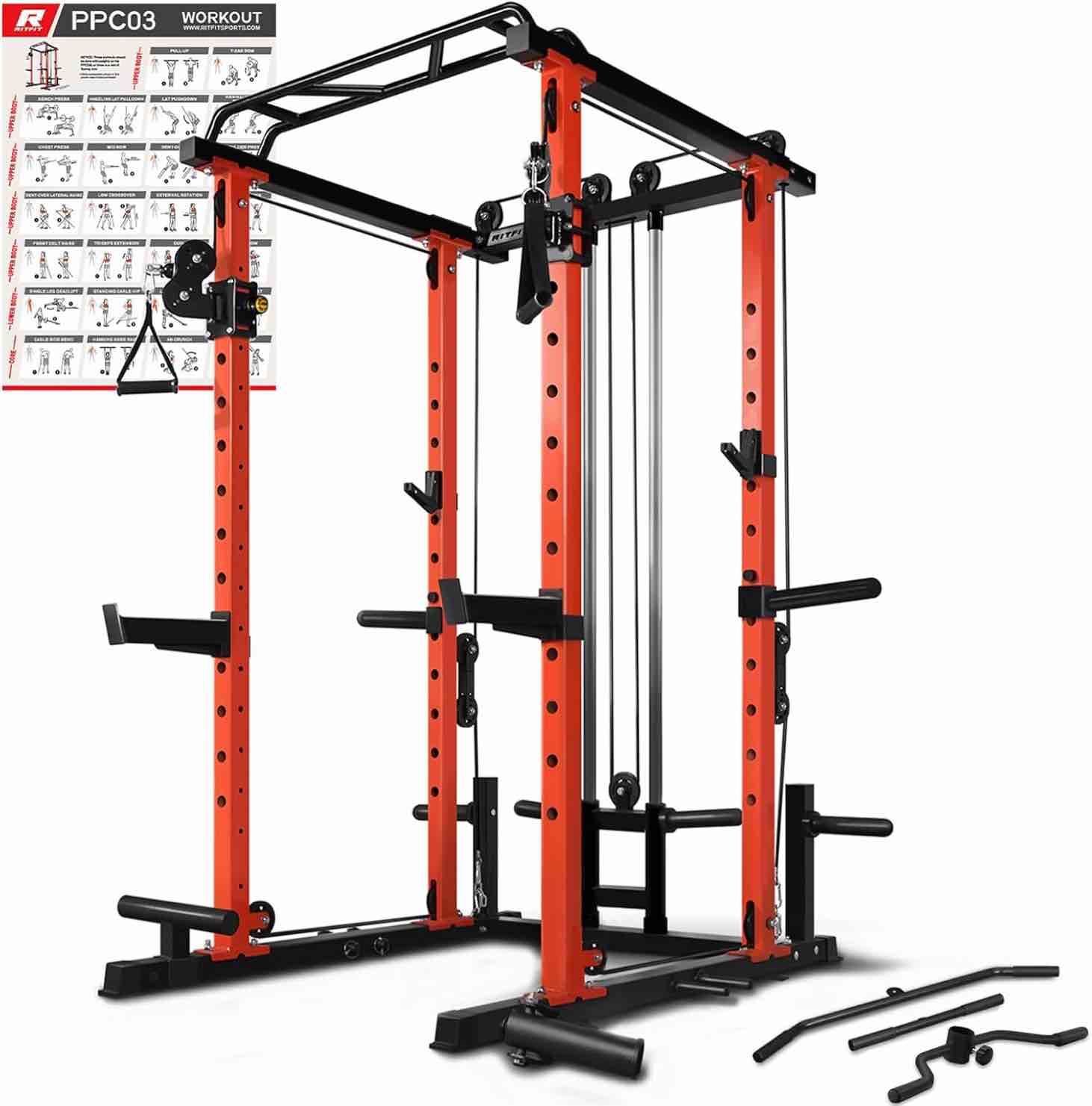 INCOMPLETE SET**  POWER CAGE BLACK AND ORANGE Model# PK082N “Similar to stock photo “