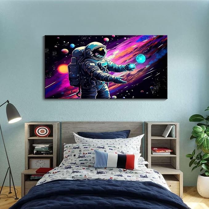 skyward wall art fantasy abstract 24” x 48”