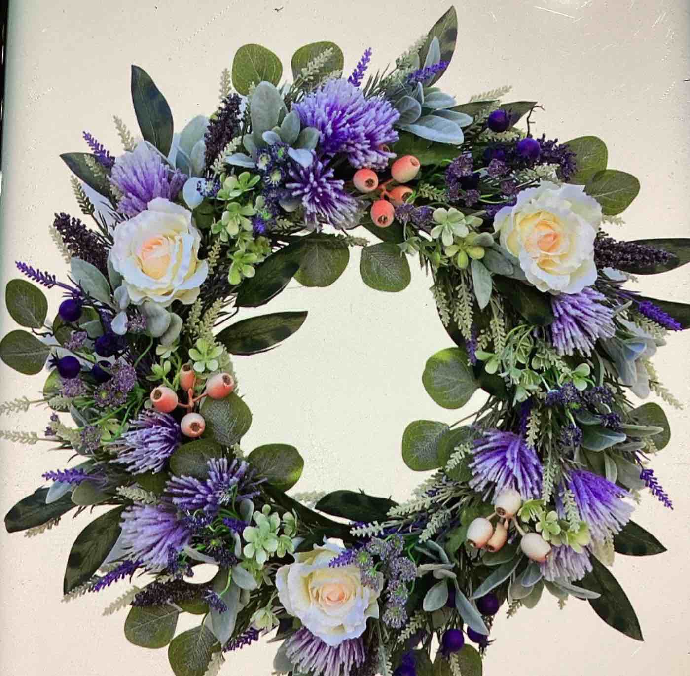 Spring Summer Wreath Front Door 24”