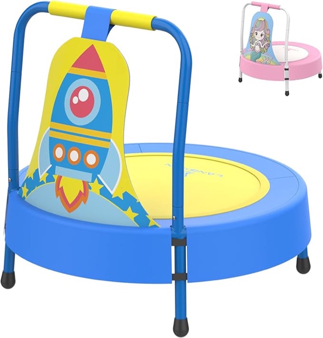 LANGXUN Baby & Toddler Toys, Mini Toddler Trampoline, Birthday Gifts for Baby Toddler Boys & Girls, Toddler Gift 