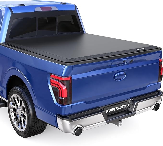 Soft Roll-Up Truck Bed Tonneau Cover Compatible for Ford 