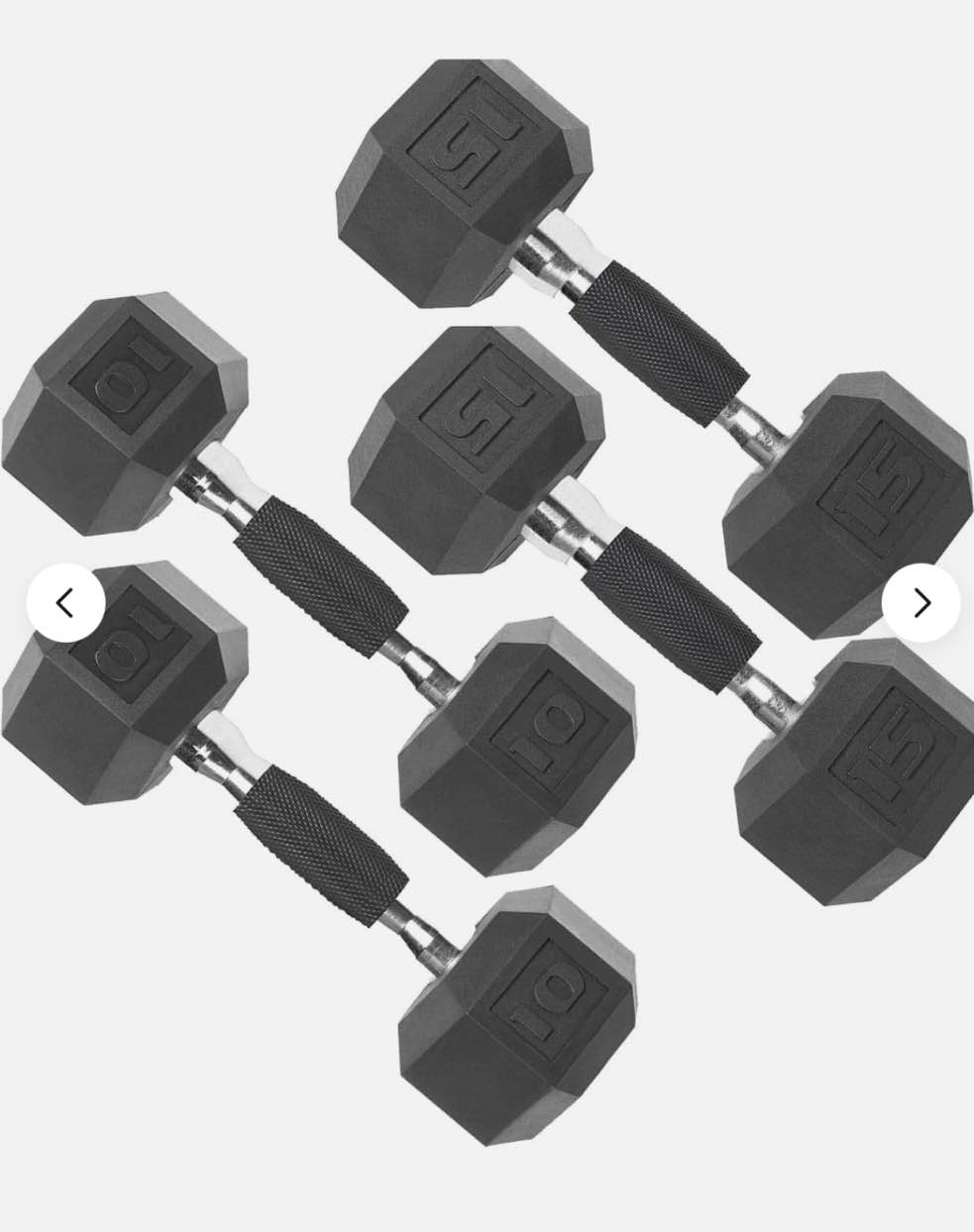 CAP Barbell Coated Dumbbell Set | 50lbs, 100lbs, 150lbs | Multiple Options