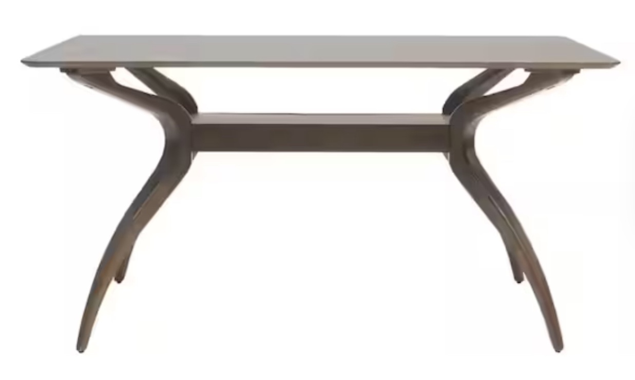 (Missing leg) Noble House Logan Indoor Natural Walnut Finish Wood Dining Table