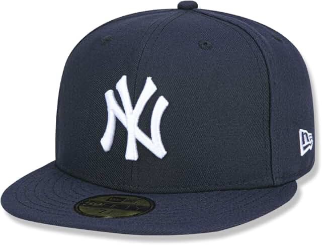 New Era Mens New York Yankees MLB Authentic Collection 59FIFTY Cap, Size 7 5/8