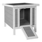 Wooden Waterproof Animal House Habitat Gray