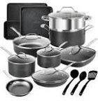 Granite Stone Diamond Titanium Diamond Infused Nonstick 20-Pc. Complete Cookware & Bakeware Set