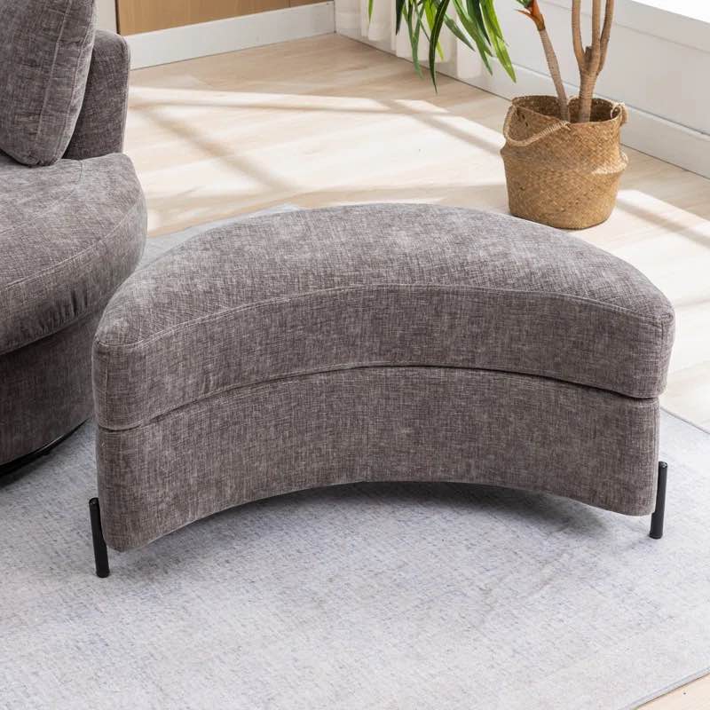 Achorn 32.8" W Upholstered Storage Ottoman