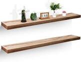 60 inch Bookshelves Wall Mounted, Living Room Shelves, Floating Wood Shelf, Shelves for Wall Storage