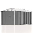 8 ft. x 12 ft. Metal Storage Shed for Outdoor, Steel Yard Shed with Design of Lockable Doors