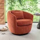 Wrought StudioTM Aelia 360 Swivel Chair with Wooden Base