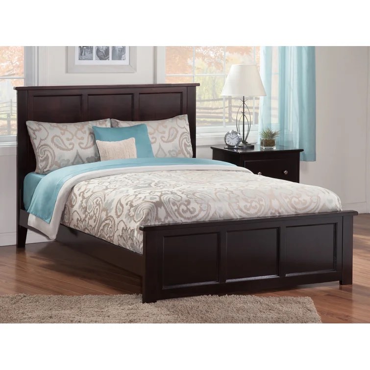 Amear Solid Wood Low Profile Standard Bed