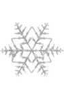 Lighted Snowflake Christmas Window Silhouette Decoration