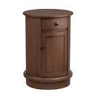 Fachini Solid Wood Drum End Table