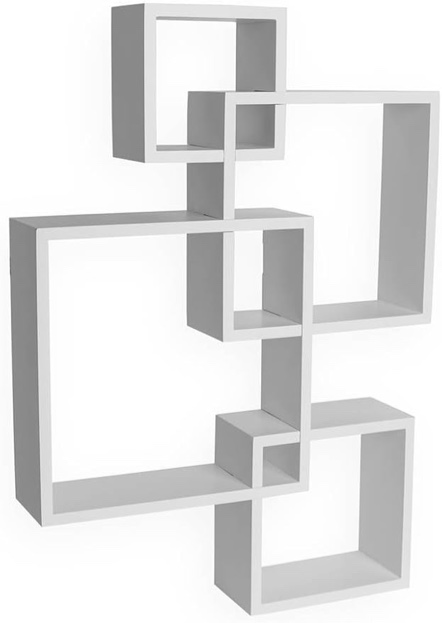 Intersecting Cube Accent Wall Shelf