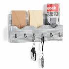 Alessia Wall Mail Organizer with Key Hooks
