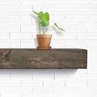 Melodye Rustic Fireplace Shelf Mantel
