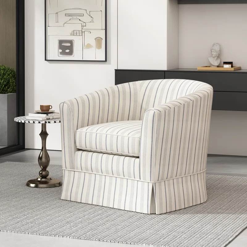 aajaylah 27.5” wide swivel barrel chair