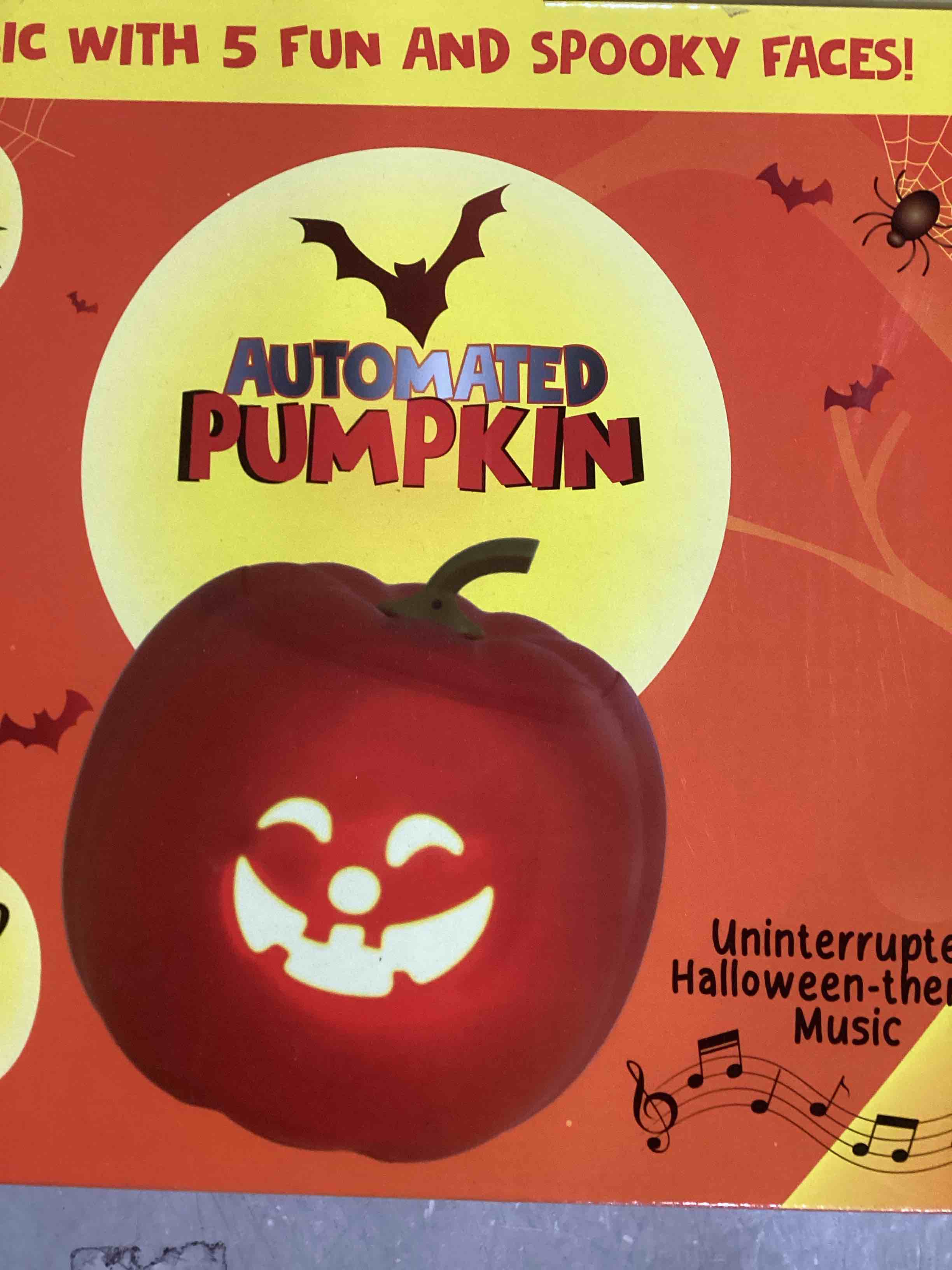 Automatic pumpkin with Halloween music