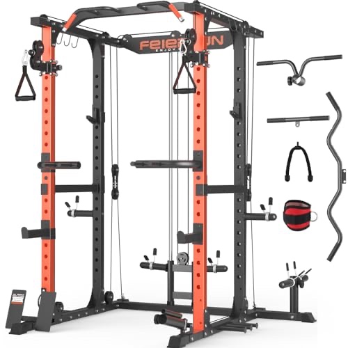 Home / Strength Training Equipment / Power Cages / FEIERDUN Multi-Function Squat Rack Power Cage FLA01 Black