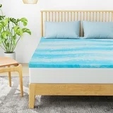 King Mattress Cover, 2 Inch Soft Memory Foam Refreshing Gel Mattress Protector for Back Pain Relief, CertiPUR US Certified