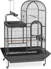 Prevue Hendryx Pet Products 91110 Double Roof Bird Cage Kit, black /White, 3/8'
