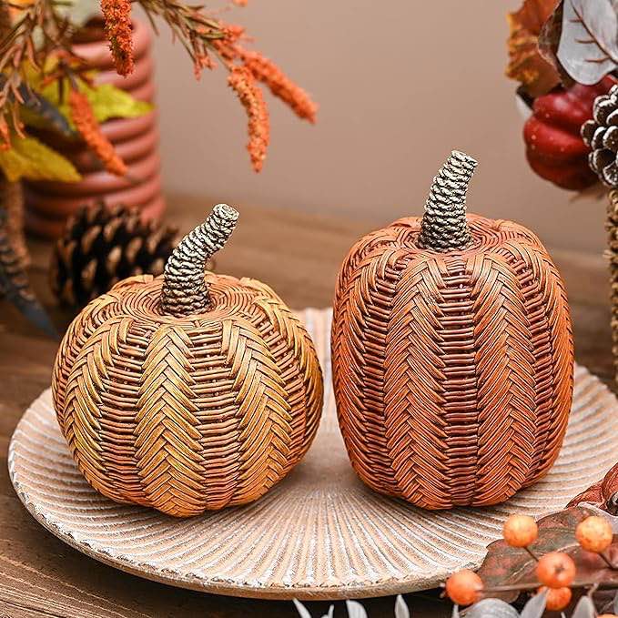 similar )Valery Madelyn Decoracin de otoo de Accin de Gracias para decoracin de calabaza del hogar, 1piezas de resina artificial de ratn grande, cosecha de otoo, fiesta de Halloween, centros de mesa,