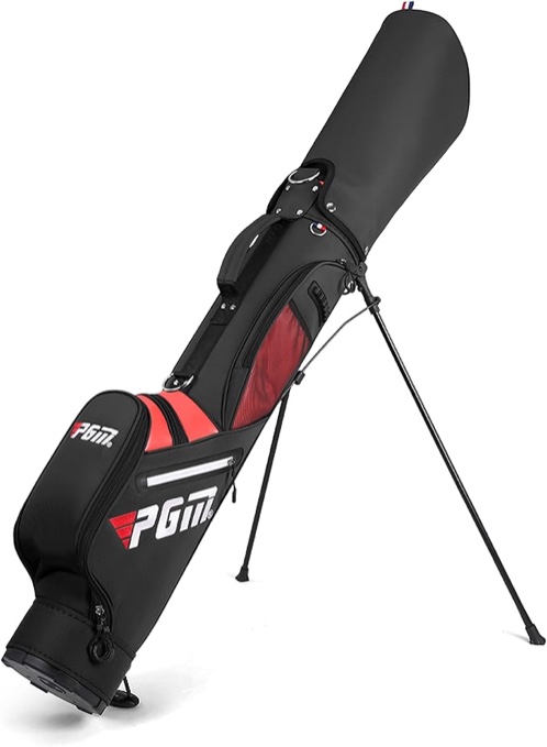 PGM Golf Stand Bag - Water-Repellent, Easy to Carry, Durable, and Organized Golf Bag with 6 Ball-tee Slots and Pocket for Extra Storage, Portable Travel Bag with Padded Strap