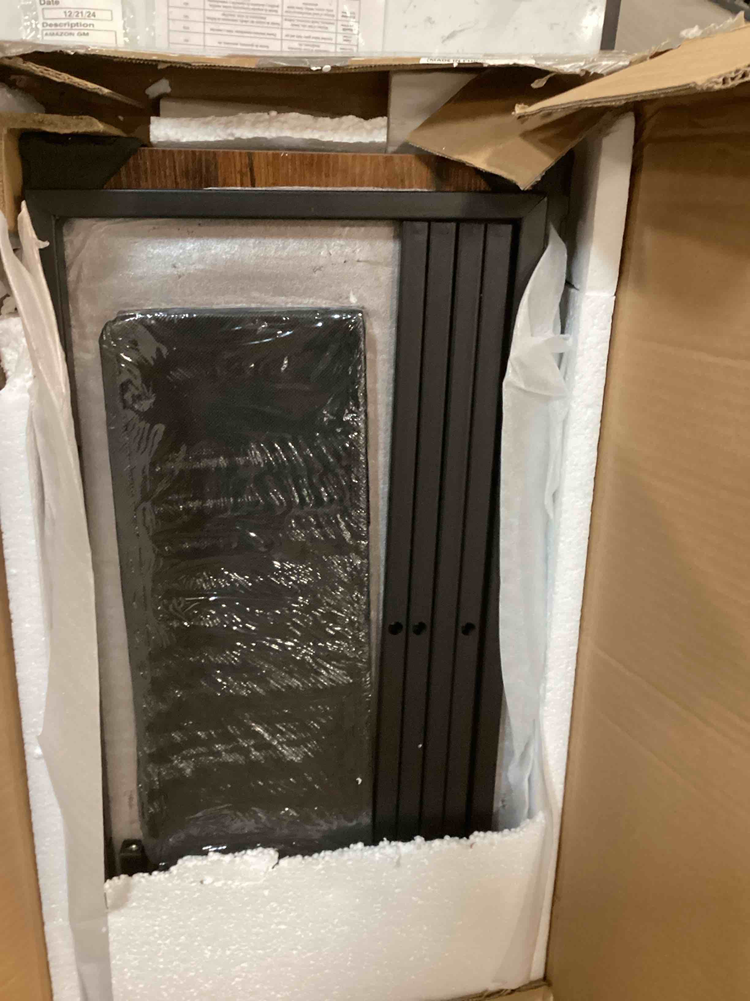 Furologee 47 Inch Long Sofa Table with 3 Drawers, Entrance Table with 3-Tier Storage Shelves, Industrial Display Rack for Entrance, Hallway, Sofa, Living Room,