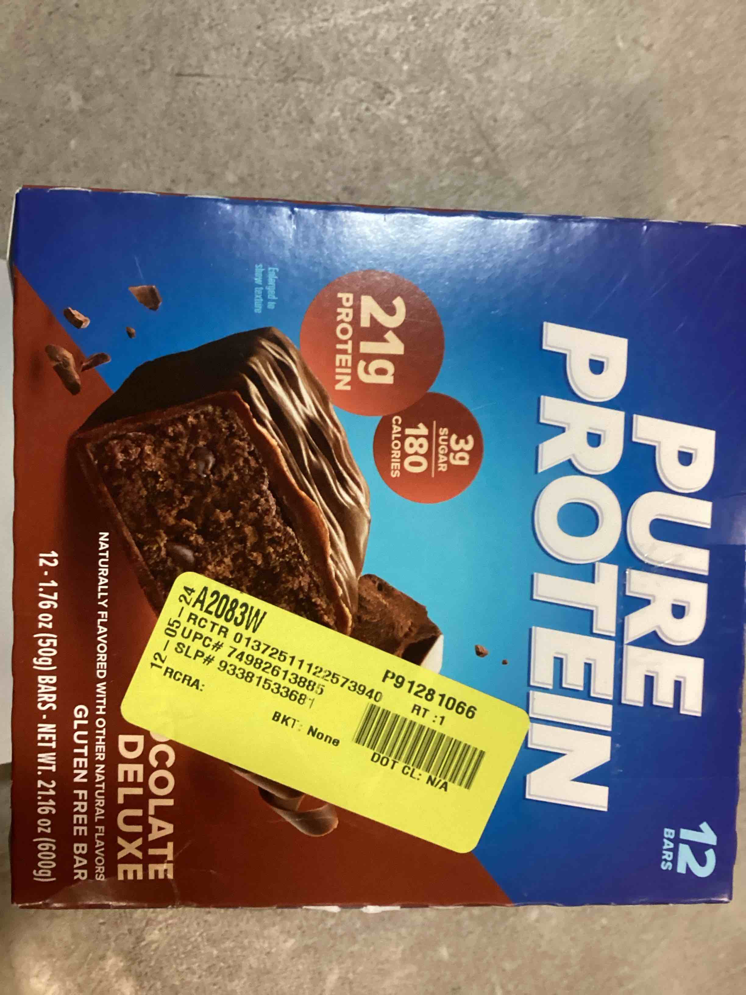 (2) CHOCOLATE DELUXE BAR, CHOCOLATE DELUXE BEST BY OCTOBER 02 2025