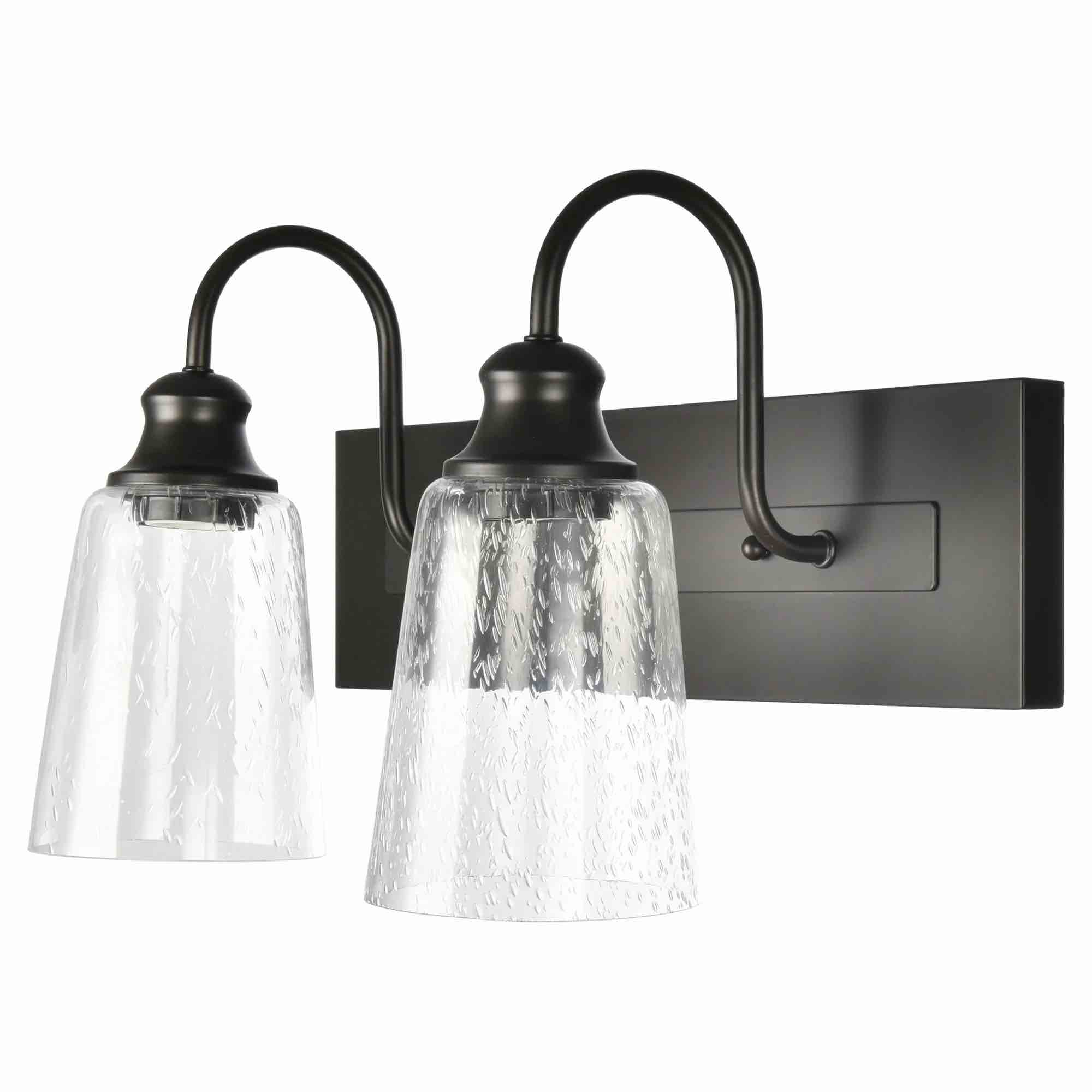 BHG 2-Light Seeded Glass Vanity Wall