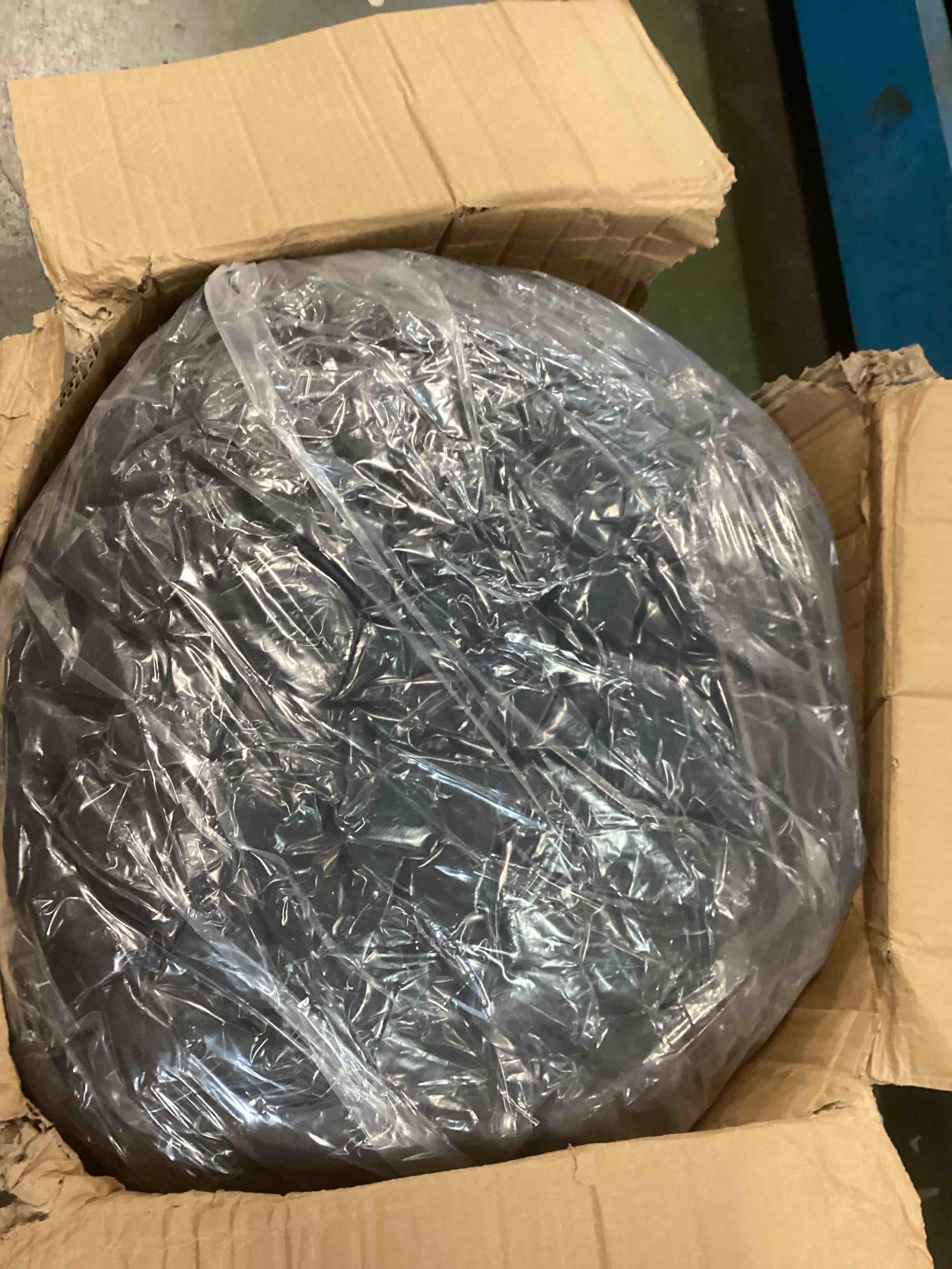 Condition photo showing Good Condition for Bean Bag Chairs for Adults - 4' Memory Foam Furniture BeanBag Chair - Big Sofa with Soft Micro Fiber Cover - Round Fluffy Couch for Living Room Bedroom College Dorm - 4 ft, Grey