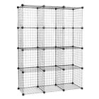43 x 14 x 57)" 12-Cube Metal Grids Storage Wire Cube Organizer Bins Shelving